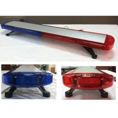 Slim Bar Light Red Blue color 84-4h for use in ambulance, police cars, fire truck and emergency vehicles vehicles.