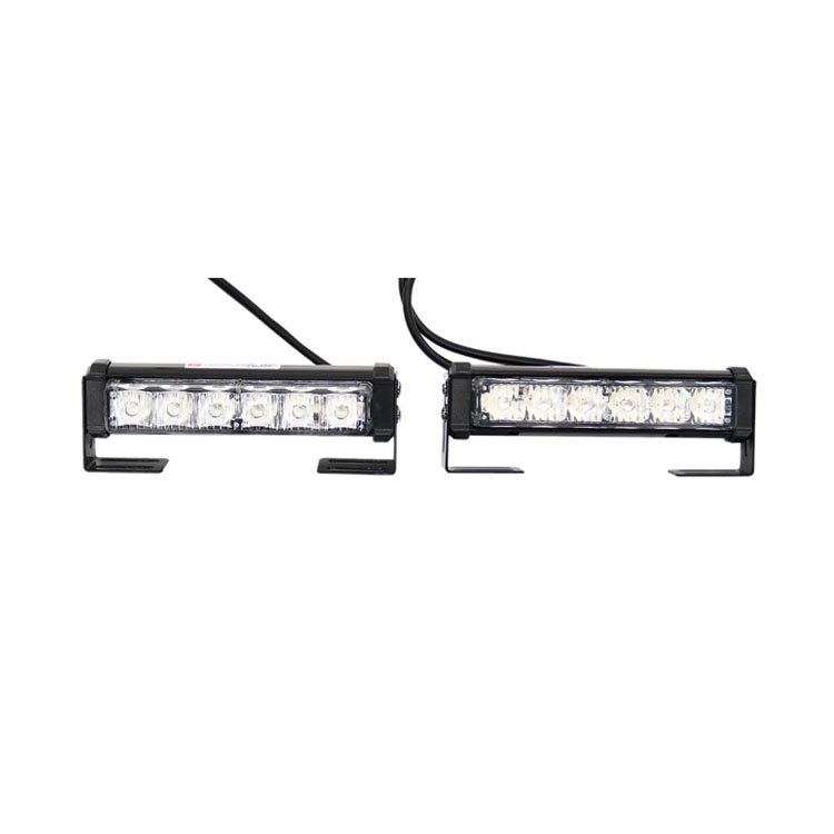 LED Grill Light for Ambulance, Fire Truck and Emergency Vehicle, Pair of 2 Yellow Color Lights 14cm